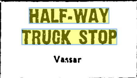 Half-Way Truck Stop - 1963 Newspaper Ad